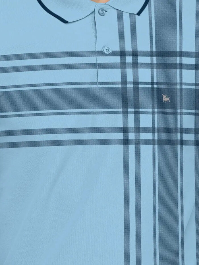 BULLMER Mens Regular Fit Printed Polo Collared Tshirt