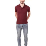 KEOTI Poly Cotton Polo Collar Plain Comfort Fit T-Shirt for Mens
