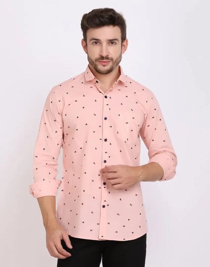 11f85a2d-ad65-4b3c-854a-d70fd722b1ce_6487504-originnm80prcnt FEBIA Mens Cottonblend Polka Print Fullsleeve Shirt