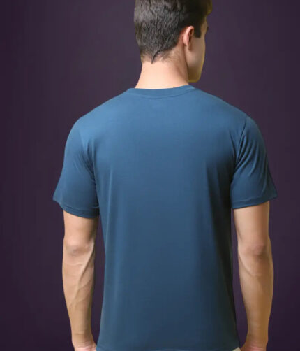 Reliable Cotton Blend Printed Round Neck Tshirt For Men