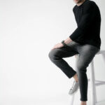 Stylish Black Solid Cotton Round Neck T-shirt For Men