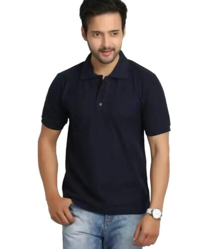 KEOTI Poly Cotton Polo Collar  Plain Comfort Fit T-Shirt for Mens