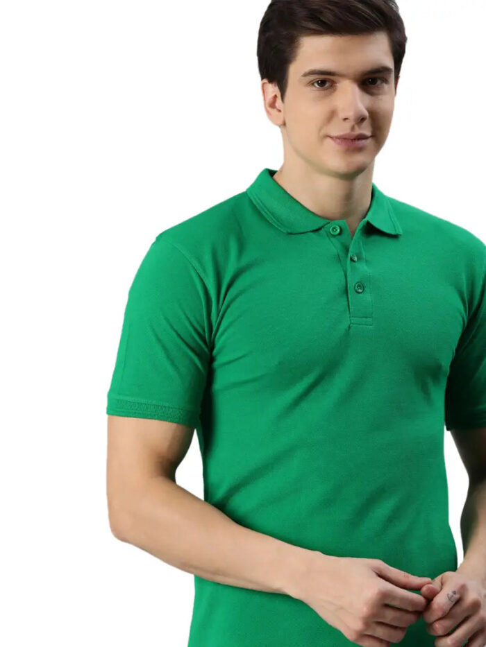 Single Polo Neck Men's T-Shirt