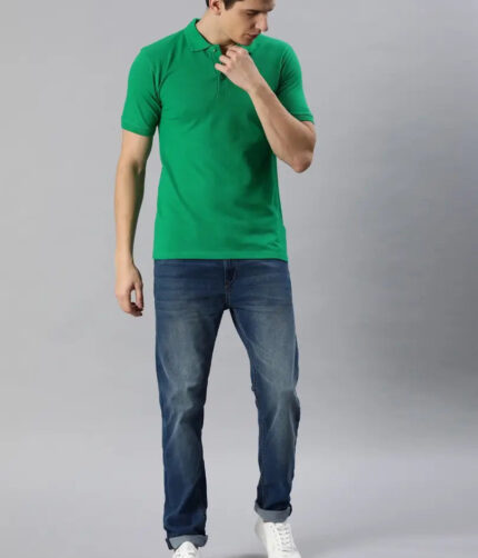 Single Polo Neck Men's T-Shirt