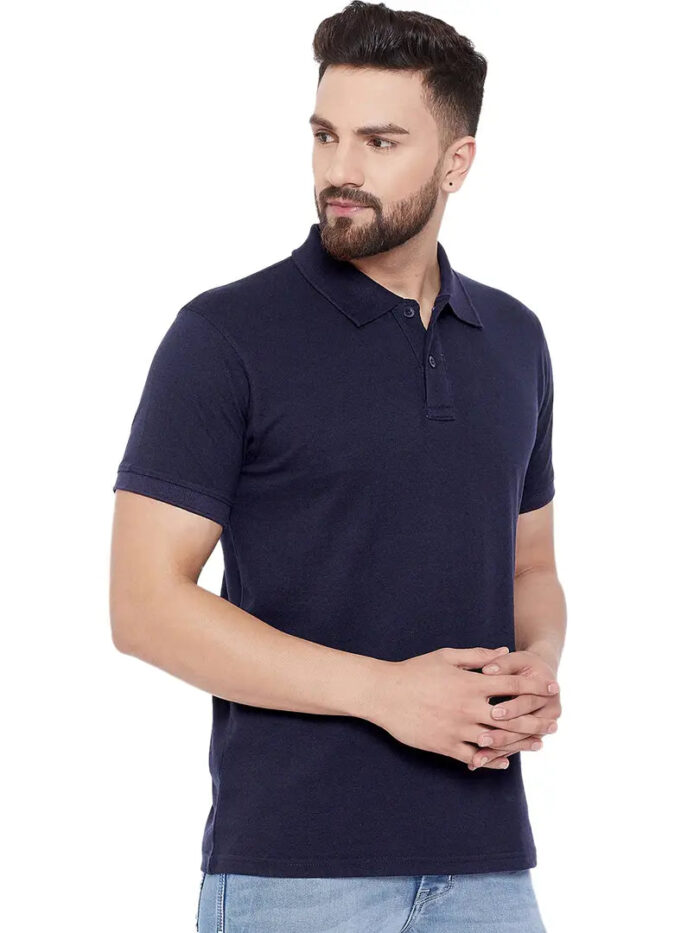 Single Polo Neck Men's T-Shirt