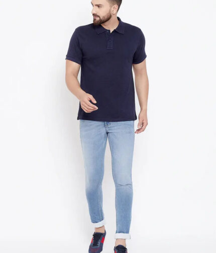 Single Polo Neck Men's T-Shirt