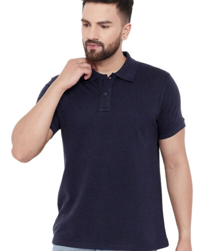 Single Polo Neck Men's T-Shirt