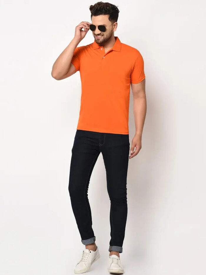 Single Polo Neck Men's T-Shirt