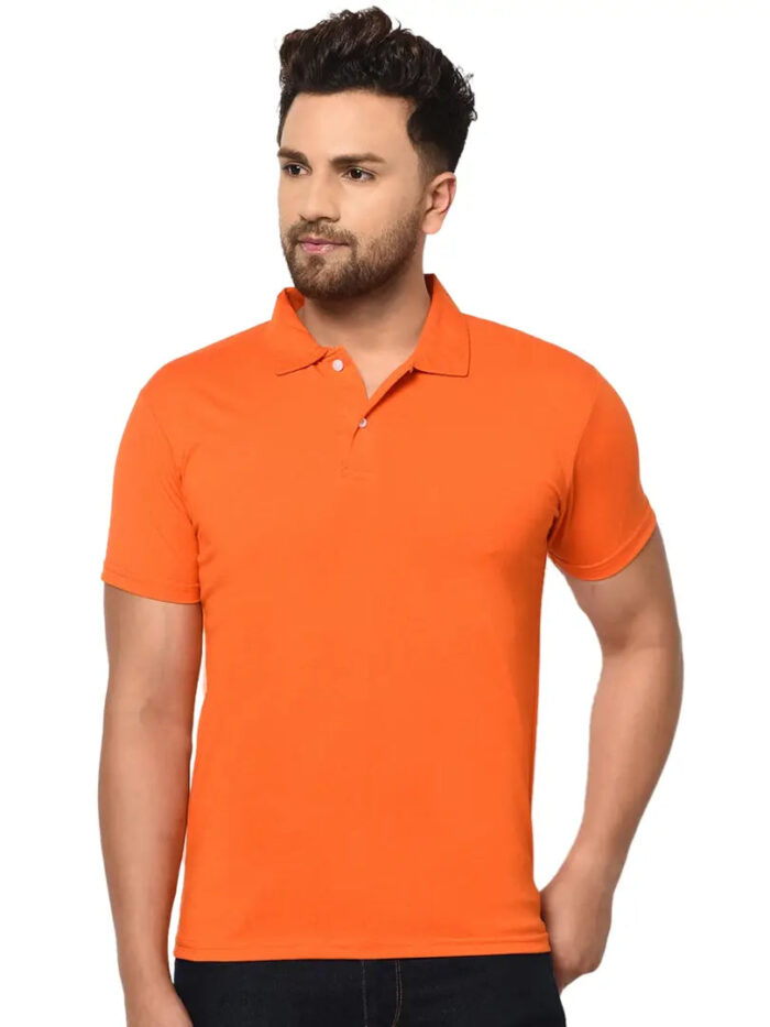Single Polo Neck Men's T-Shirt