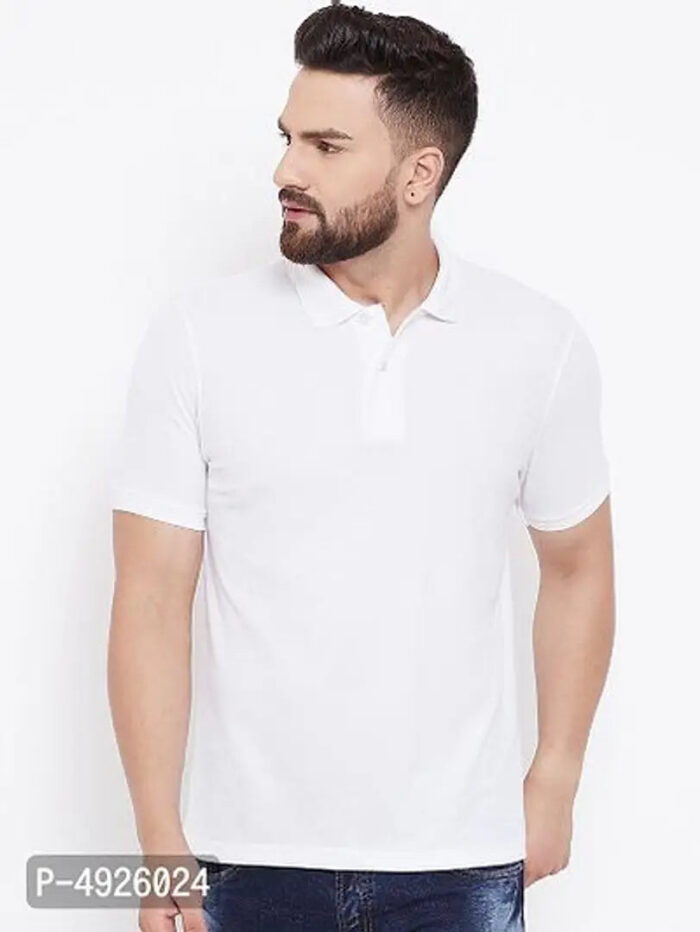 Single Polo Neck Men's T-Shirt