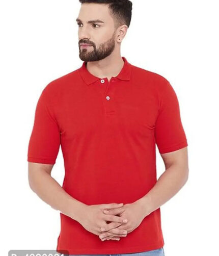 Single Polo Neck Men's T-Shirt