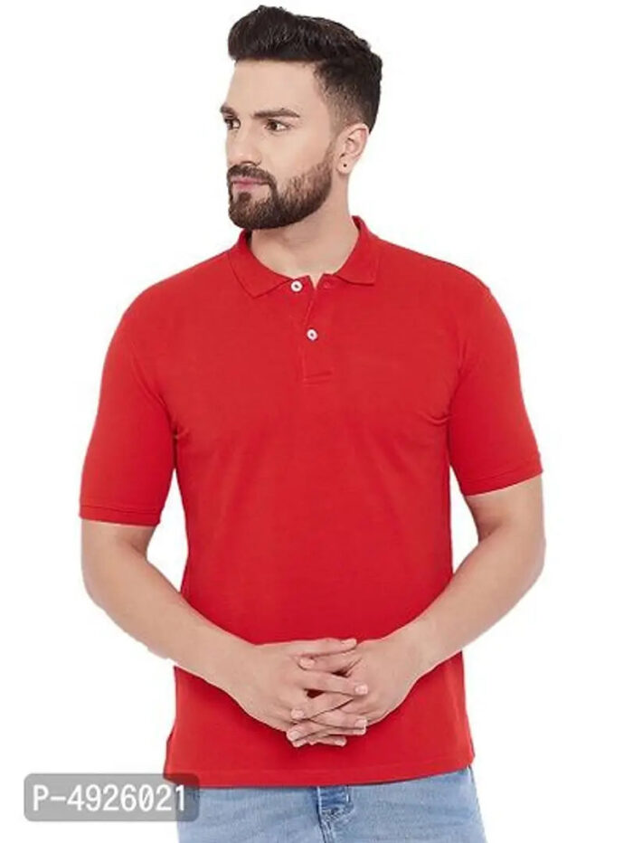 Single Polo Neck Men's T-Shirt