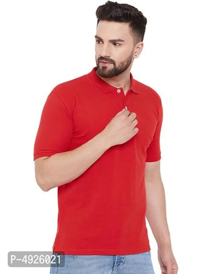 Single Polo Neck Men's T-Shirt