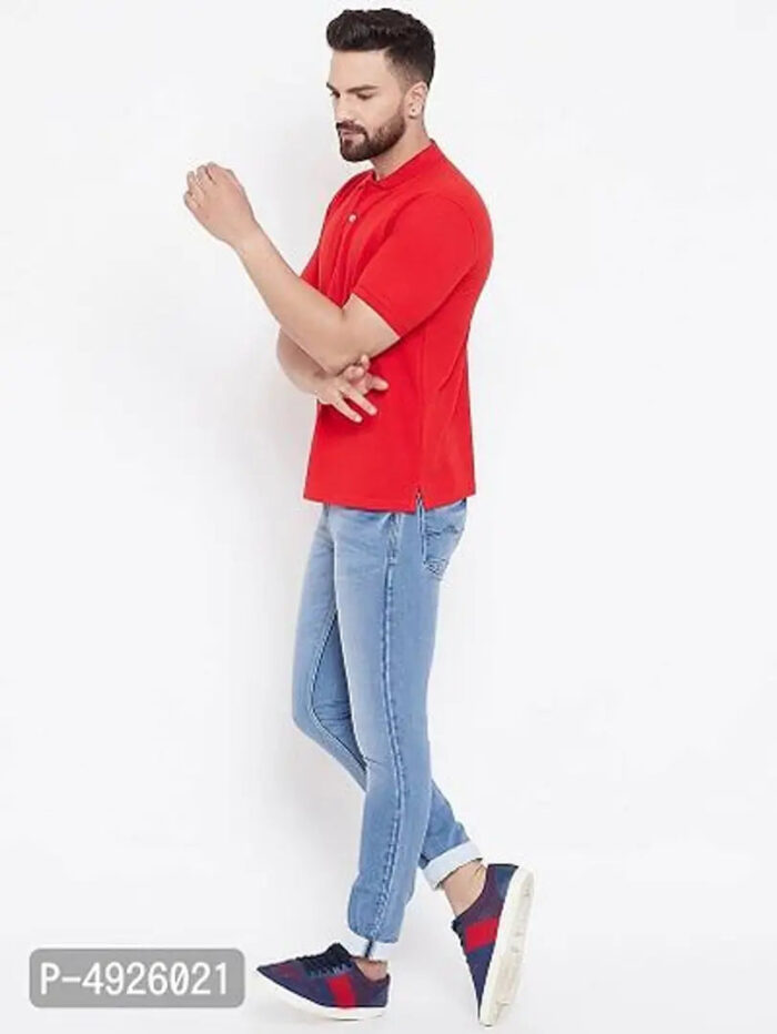 Single Polo Neck Men's T-Shirt