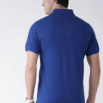 Men's Multicoloured Cotton Blend Striped Polos T-Shirt