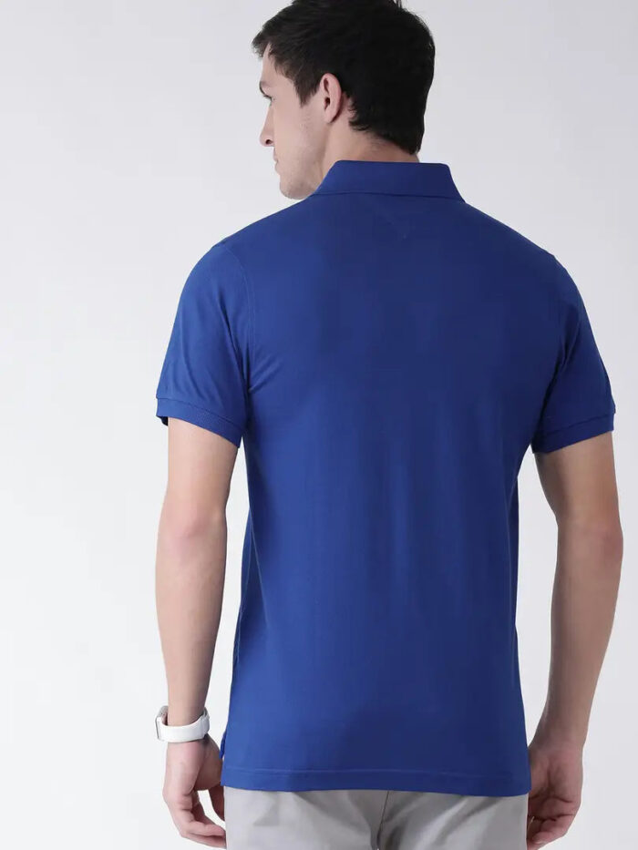 Men's Multicoloured Cotton Blend Striped Polos T-Shirt