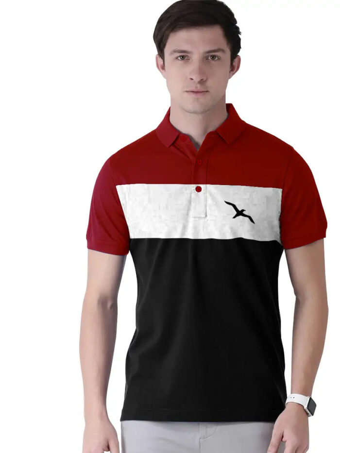 1618232736652_9_24_SAPSA103-originnm80prcnt Men's Multicoloured Cotton Blend Striped Polos T-Shirt