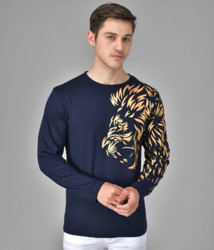 Trendy Stylish Cotton Blend Printed Tee for Men