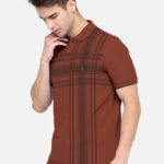 BULLMER Mens Regular Fit Printed Polo Collared Tshirt