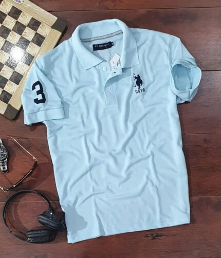 Mens Polycotton Polo Collar T-Shirt
