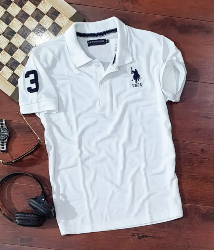 Mens Polycotton Polo Collar T-Shirt