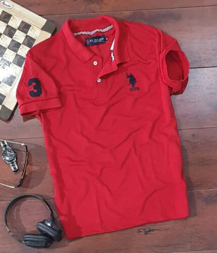 Mens Polycotton Polo Collar T-Shirt