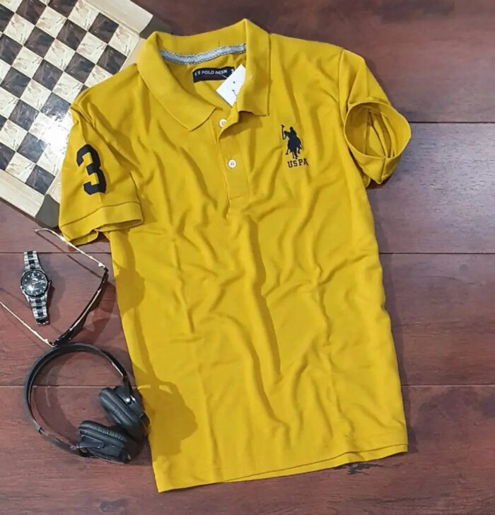 Mens Polycotton Polo Collar T-Shirt