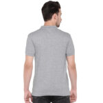 GREY POLO NECK TSHIRTS IN COTTON POLY FABRIC