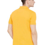YELLOW POLO NECK TSHIRTS IN  COTTON POLY FABRIC