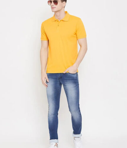 Solid color t-shirt ,Comfortable cotton blend fabric , Versatile wardrobe essential,Classic t-shirt design,Affordable fashion