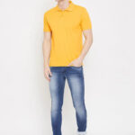 Solid color t-shirt ,Comfortable cotton blend fabric , Versatile wardrobe essential,Classic t-shirt design,Affordable fashion