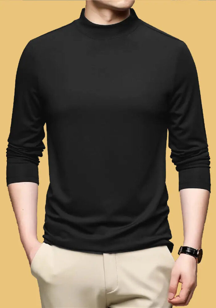 Lime Mens full sleeves turtle neck/high neck t shirt