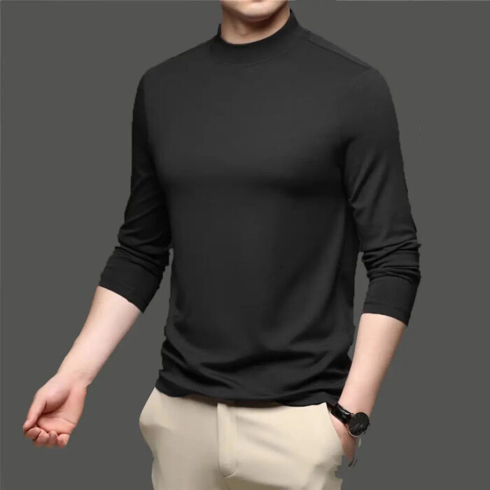Lime Mens full sleeves turtle neck/high neck t shirt