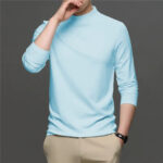 Lime Mens full sleeves turtle neck/high neck t shirt