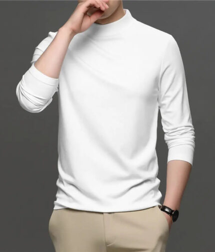 Lime Mens full sleeves turtle neck/high neck t shirt