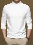Lime Mens full sleeves turtle neck/high neck t shirt