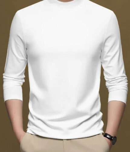 Lime Mens full sleeves turtle neck/high neck t shirt