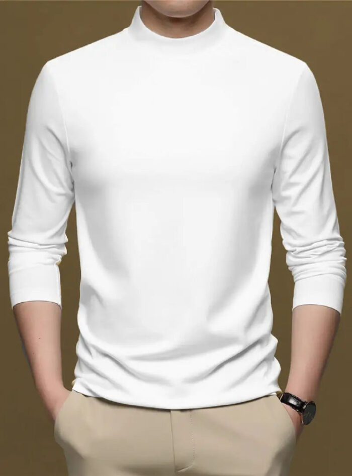 Lime Mens full sleeves turtle neck/high neck t shirt