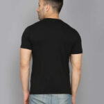 Trendy Cotton Blend Black Tees For Men