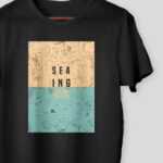 Trendy Cotton Blend Black Tees For Men