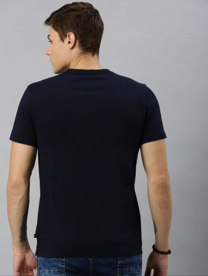 1656561890656_13_25_navyback-originnm80prcnt Trendy Cotton Blend Navy Blue Tees For Men