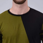 Stylish Cotton Colourblocked Round Neck T-shirt For Men