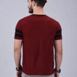Stylish Cotton Colourblocked Round Neck T-shirt For Men