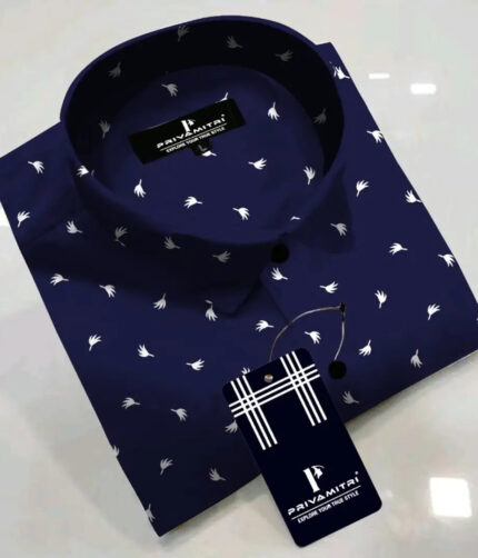 Classic Cotton Blend Printed Casual Shirts for Men