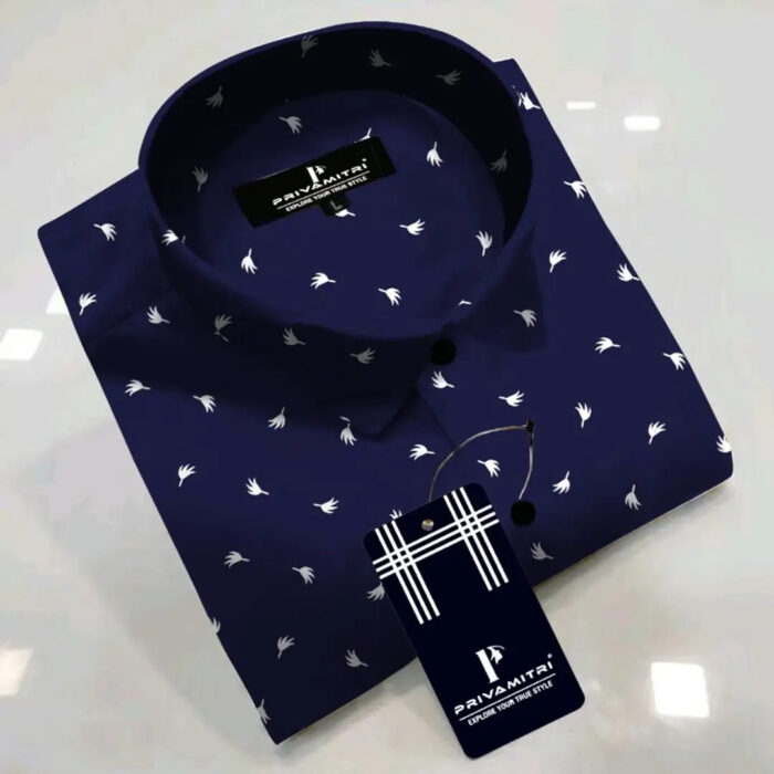 Classic Cotton Blend Printed Casual Shirts for Men