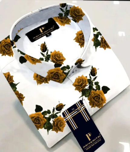 Classic Cotton Blend Printed Casual Shirts for Men