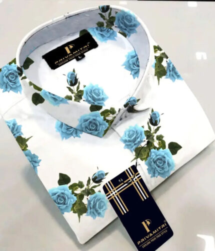 Classic Cotton Blend Printed Casual Shirts for Men