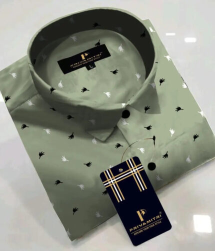 Classic Cotton Blend Printed Casual Shirts for Men