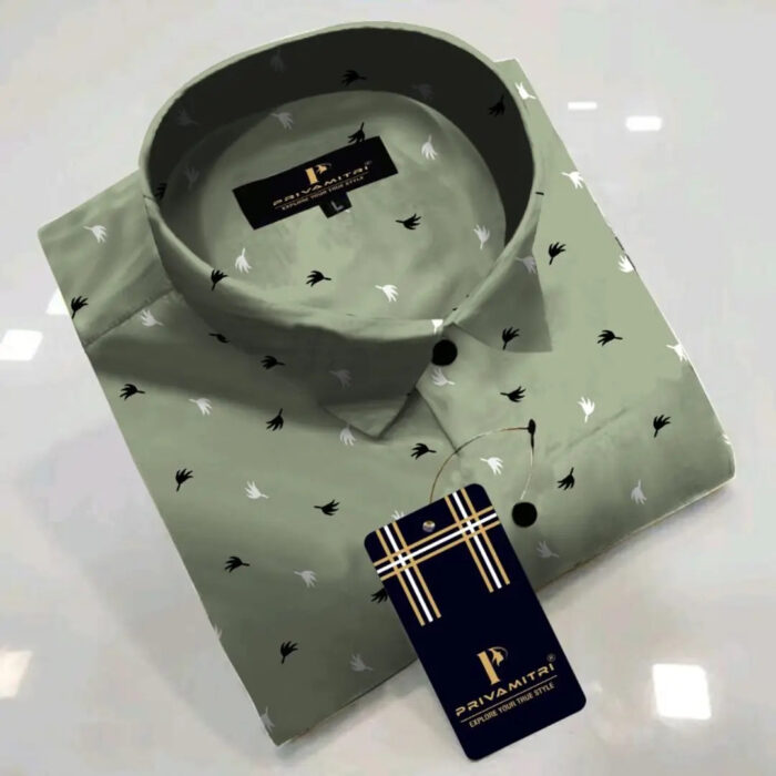 Classic Cotton Blend Printed Casual Shirts for Men