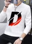 Polyester Full Sleeve Round neck Printed Men tshirt